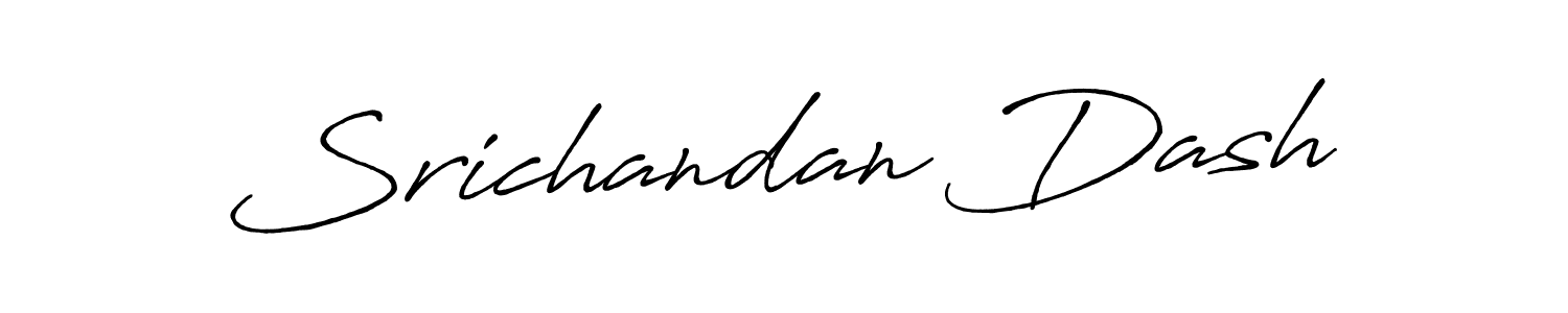 Create a beautiful signature design for name Srichandan Dash. With this signature (Antro_Vectra_Bolder) fonts, you can make a handwritten signature for free. Srichandan Dash signature style 7 images and pictures png