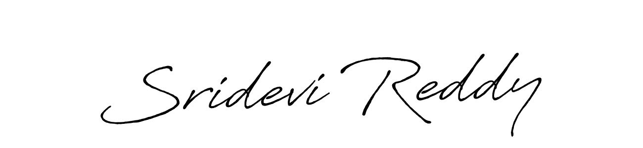 Also we have Sridevi Reddy name is the best signature style. Create professional handwritten signature collection using Antro_Vectra_Bolder autograph style. Sridevi Reddy signature style 7 images and pictures png