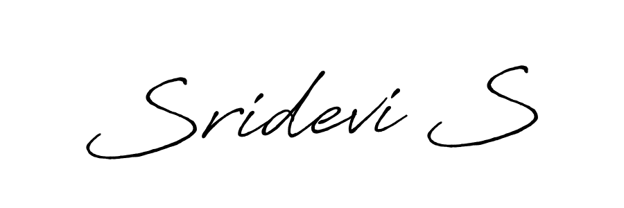 It looks lik you need a new signature style for name Sridevi S. Design unique handwritten (Antro_Vectra_Bolder) signature with our free signature maker in just a few clicks. Sridevi S signature style 7 images and pictures png