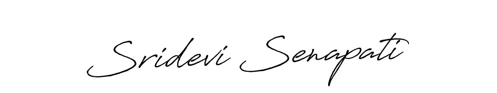 How to make Sridevi Senapati name signature. Use Antro_Vectra_Bolder style for creating short signs online. This is the latest handwritten sign. Sridevi Senapati signature style 7 images and pictures png