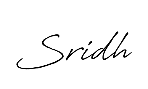 How to make Sridh name signature. Use Antro_Vectra_Bolder style for creating short signs online. This is the latest handwritten sign. Sridh signature style 7 images and pictures png