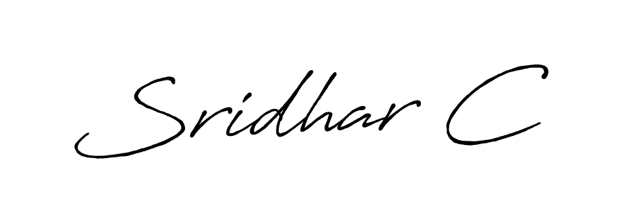 Similarly Antro_Vectra_Bolder is the best handwritten signature design. Signature creator online .You can use it as an online autograph creator for name Sridhar C. Sridhar C signature style 7 images and pictures png