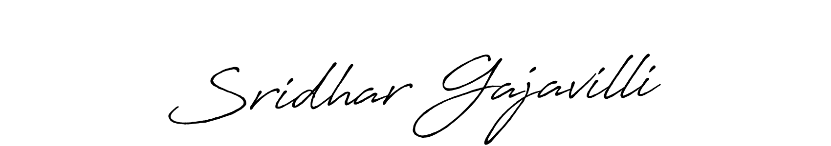 Sridhar Gajavilli stylish signature style. Best Handwritten Sign (Antro_Vectra_Bolder) for my name. Handwritten Signature Collection Ideas for my name Sridhar Gajavilli. Sridhar Gajavilli signature style 7 images and pictures png