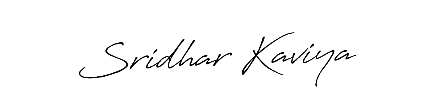 Sridhar Kaviya stylish signature style. Best Handwritten Sign (Antro_Vectra_Bolder) for my name. Handwritten Signature Collection Ideas for my name Sridhar Kaviya. Sridhar Kaviya signature style 7 images and pictures png