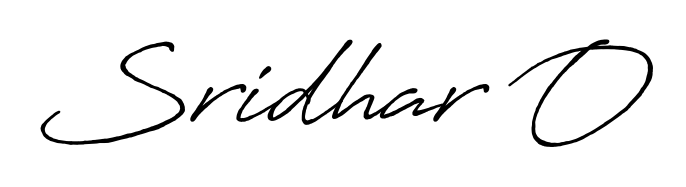 How to make Sridhar O name signature. Use Antro_Vectra_Bolder style for creating short signs online. This is the latest handwritten sign. Sridhar O signature style 7 images and pictures png