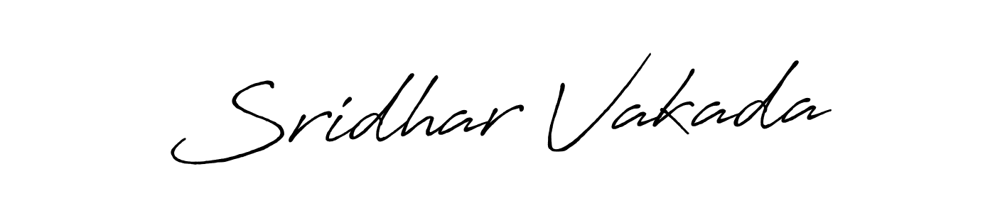 How to make Sridhar Vakada signature? Antro_Vectra_Bolder is a professional autograph style. Create handwritten signature for Sridhar Vakada name. Sridhar Vakada signature style 7 images and pictures png
