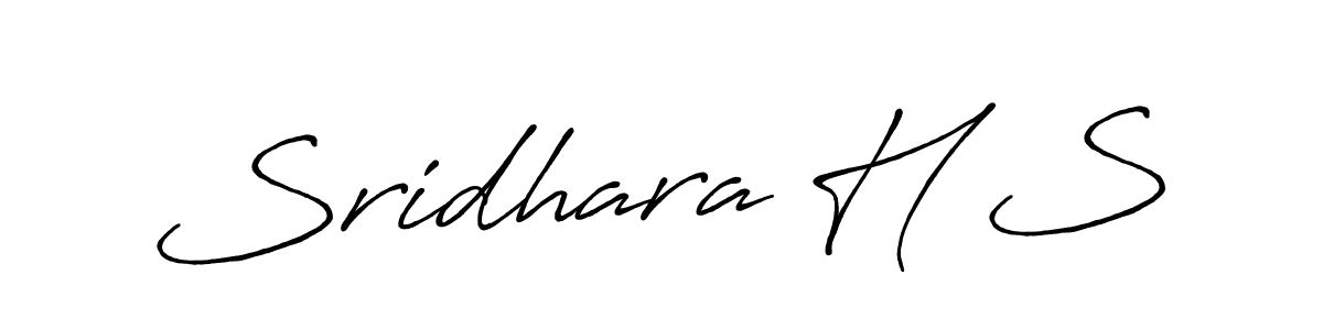 Also You can easily find your signature by using the search form. We will create Sridhara H S name handwritten signature images for you free of cost using Antro_Vectra_Bolder sign style. Sridhara H S signature style 7 images and pictures png