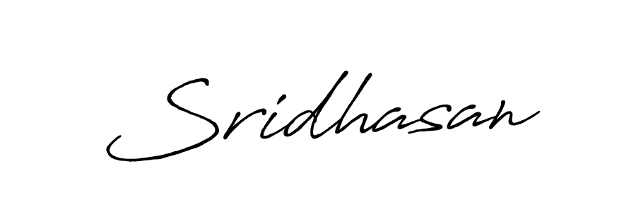 How to make Sridhasan signature? Antro_Vectra_Bolder is a professional autograph style. Create handwritten signature for Sridhasan name. Sridhasan signature style 7 images and pictures png