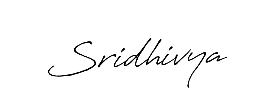 Sridhivya stylish signature style. Best Handwritten Sign (Antro_Vectra_Bolder) for my name. Handwritten Signature Collection Ideas for my name Sridhivya. Sridhivya signature style 7 images and pictures png