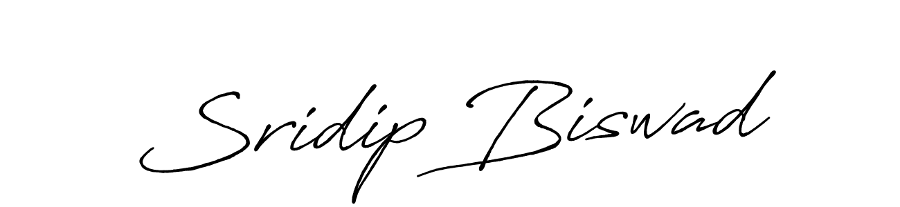 Design your own signature with our free online signature maker. With this signature software, you can create a handwritten (Antro_Vectra_Bolder) signature for name Sridip Biswad. Sridip Biswad signature style 7 images and pictures png