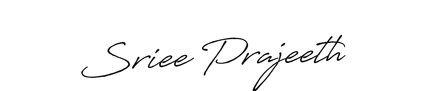 Use a signature maker to create a handwritten signature online. With this signature software, you can design (Antro_Vectra_Bolder) your own signature for name Sriee Prajeeth. Sriee Prajeeth signature style 7 images and pictures png