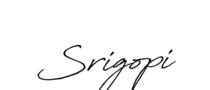 Srigopi stylish signature style. Best Handwritten Sign (Antro_Vectra_Bolder) for my name. Handwritten Signature Collection Ideas for my name Srigopi. Srigopi signature style 7 images and pictures png