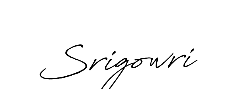 You should practise on your own different ways (Antro_Vectra_Bolder) to write your name (Srigowri) in signature. don't let someone else do it for you. Srigowri signature style 7 images and pictures png