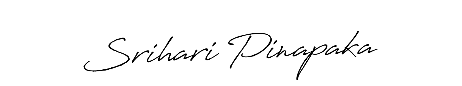 How to make Srihari Pinapaka name signature. Use Antro_Vectra_Bolder style for creating short signs online. This is the latest handwritten sign. Srihari Pinapaka signature style 7 images and pictures png