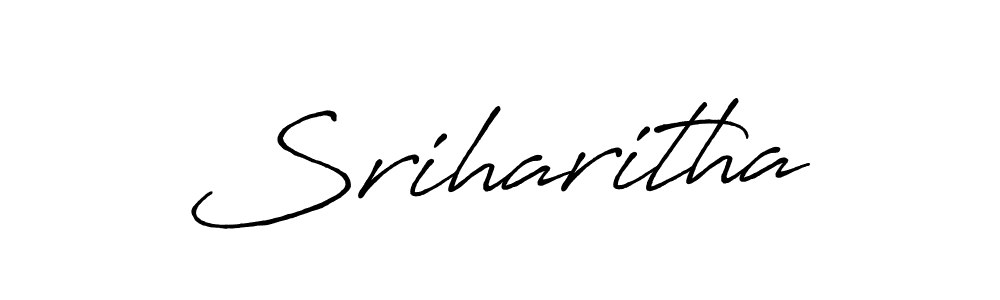 Use a signature maker to create a handwritten signature online. With this signature software, you can design (Antro_Vectra_Bolder) your own signature for name Sriharitha. Sriharitha signature style 7 images and pictures png