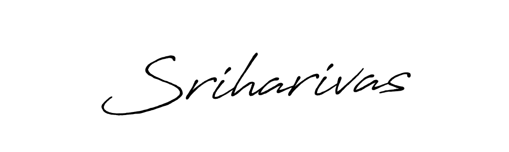 You should practise on your own different ways (Antro_Vectra_Bolder) to write your name (Sriharivas) in signature. don't let someone else do it for you. Sriharivas signature style 7 images and pictures png