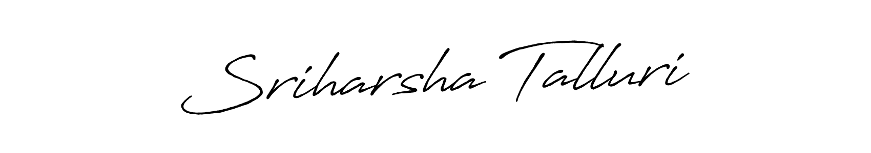 Sriharsha Talluri stylish signature style. Best Handwritten Sign (Antro_Vectra_Bolder) for my name. Handwritten Signature Collection Ideas for my name Sriharsha Talluri. Sriharsha Talluri signature style 7 images and pictures png