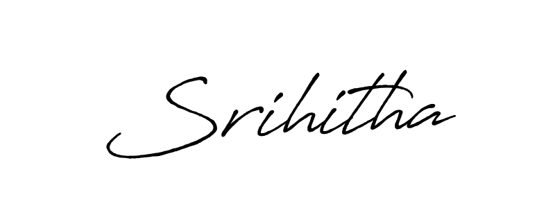 Design your own signature with our free online signature maker. With this signature software, you can create a handwritten (Antro_Vectra_Bolder) signature for name Srihitha. Srihitha signature style 7 images and pictures png