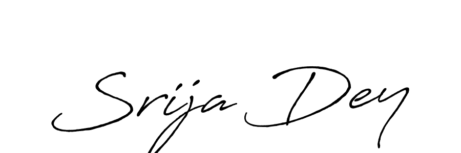 Make a short Srija Dey signature style. Manage your documents anywhere anytime using Antro_Vectra_Bolder. Create and add eSignatures, submit forms, share and send files easily. Srija Dey signature style 7 images and pictures png