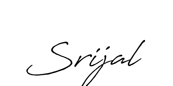 How to make Srijal signature? Antro_Vectra_Bolder is a professional autograph style. Create handwritten signature for Srijal name. Srijal signature style 7 images and pictures png