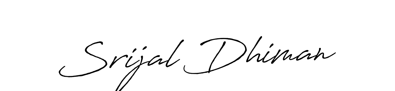 Design your own signature with our free online signature maker. With this signature software, you can create a handwritten (Antro_Vectra_Bolder) signature for name Srijal Dhiman. Srijal Dhiman signature style 7 images and pictures png