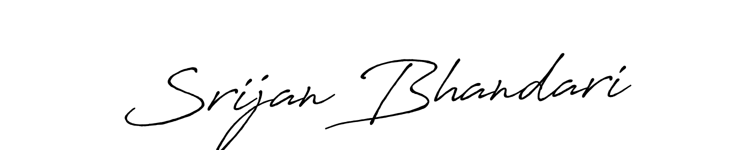 It looks lik you need a new signature style for name Srijan Bhandari. Design unique handwritten (Antro_Vectra_Bolder) signature with our free signature maker in just a few clicks. Srijan Bhandari signature style 7 images and pictures png