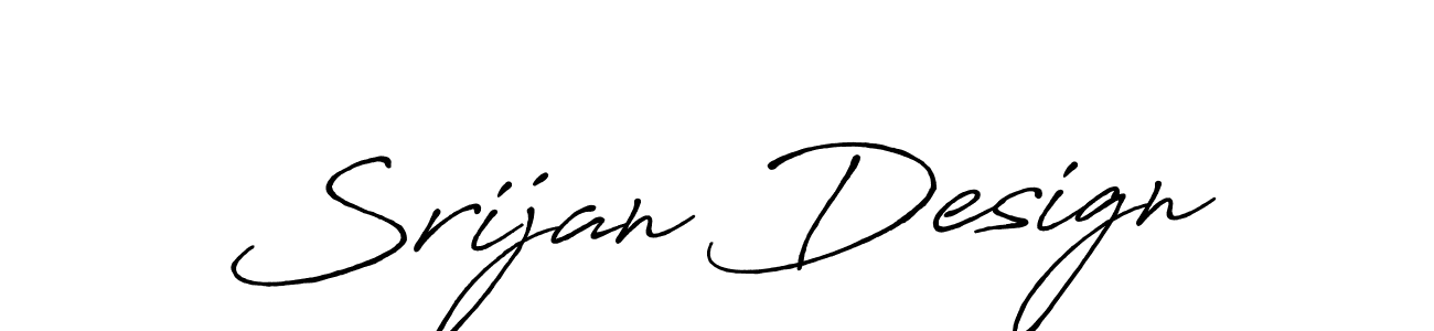 Antro_Vectra_Bolder is a professional signature style that is perfect for those who want to add a touch of class to their signature. It is also a great choice for those who want to make their signature more unique. Get Srijan Design name to fancy signature for free. Srijan Design signature style 7 images and pictures png