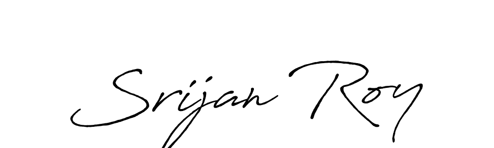 Antro_Vectra_Bolder is a professional signature style that is perfect for those who want to add a touch of class to their signature. It is also a great choice for those who want to make their signature more unique. Get Srijan Roy name to fancy signature for free. Srijan Roy signature style 7 images and pictures png