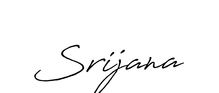 Make a beautiful signature design for name Srijana. With this signature (Antro_Vectra_Bolder) style, you can create a handwritten signature for free. Srijana signature style 7 images and pictures png