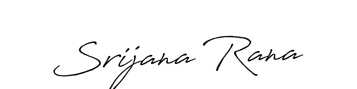 Srijana Rana stylish signature style. Best Handwritten Sign (Antro_Vectra_Bolder) for my name. Handwritten Signature Collection Ideas for my name Srijana Rana. Srijana Rana signature style 7 images and pictures png