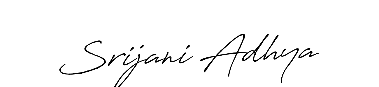 How to Draw Srijani Adhya signature style? Antro_Vectra_Bolder is a latest design signature styles for name Srijani Adhya. Srijani Adhya signature style 7 images and pictures png