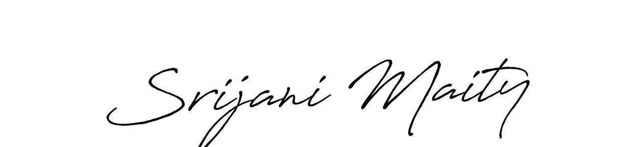 Antro_Vectra_Bolder is a professional signature style that is perfect for those who want to add a touch of class to their signature. It is also a great choice for those who want to make their signature more unique. Get Srijani Maity name to fancy signature for free. Srijani Maity signature style 7 images and pictures png