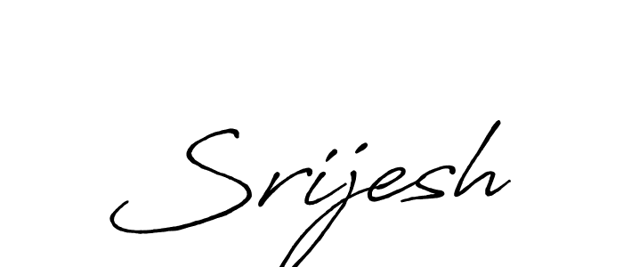 It looks lik you need a new signature style for name Srijesh. Design unique handwritten (Antro_Vectra_Bolder) signature with our free signature maker in just a few clicks. Srijesh signature style 7 images and pictures png