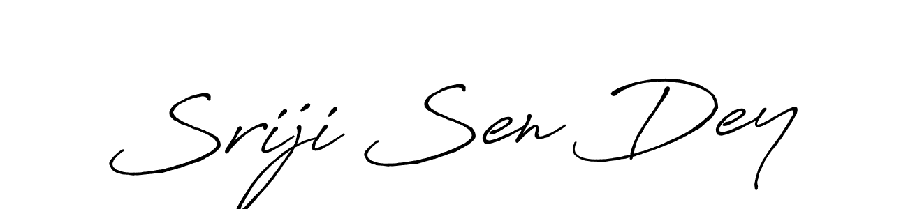 Sriji Sen Dey stylish signature style. Best Handwritten Sign (Antro_Vectra_Bolder) for my name. Handwritten Signature Collection Ideas for my name Sriji Sen Dey. Sriji Sen Dey signature style 7 images and pictures png