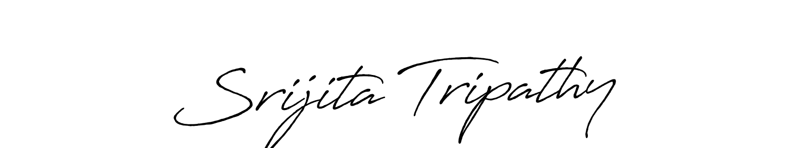 The best way (Antro_Vectra_Bolder) to make a short signature is to pick only two or three words in your name. The name Srijita Tripathy include a total of six letters. For converting this name. Srijita Tripathy signature style 7 images and pictures png