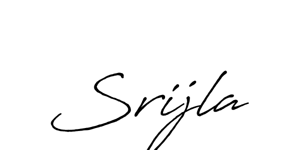 Design your own signature with our free online signature maker. With this signature software, you can create a handwritten (Antro_Vectra_Bolder) signature for name Srijla. Srijla signature style 7 images and pictures png