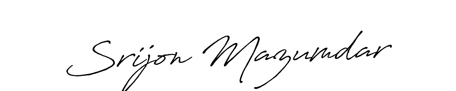 Make a short Srijon Mazumdar signature style. Manage your documents anywhere anytime using Antro_Vectra_Bolder. Create and add eSignatures, submit forms, share and send files easily. Srijon Mazumdar signature style 7 images and pictures png