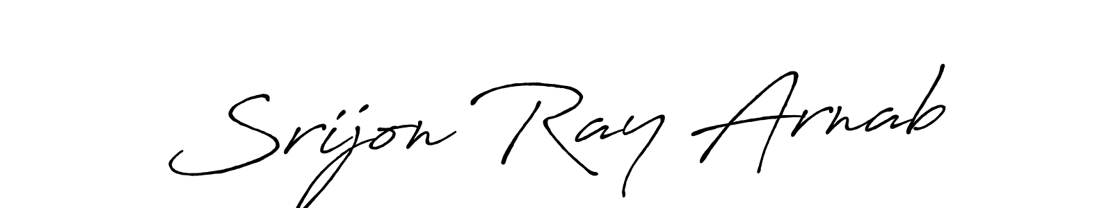 Make a short Srijon Ray Arnab signature style. Manage your documents anywhere anytime using Antro_Vectra_Bolder. Create and add eSignatures, submit forms, share and send files easily. Srijon Ray Arnab signature style 7 images and pictures png
