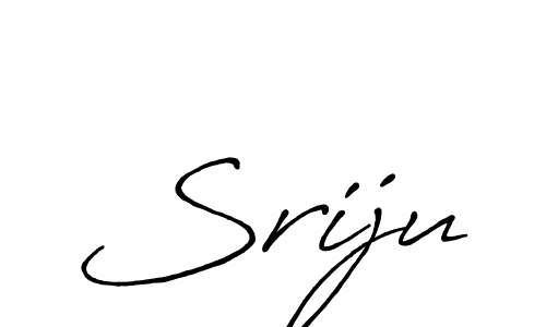 Use a signature maker to create a handwritten signature online. With this signature software, you can design (Antro_Vectra_Bolder) your own signature for name Sriju. Sriju signature style 7 images and pictures png