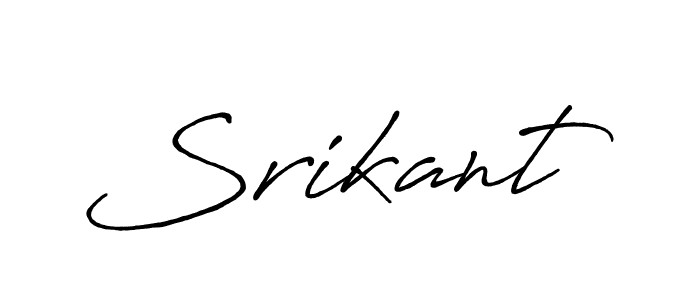 You should practise on your own different ways (Antro_Vectra_Bolder) to write your name (Srikant) in signature. don't let someone else do it for you. Srikant signature style 7 images and pictures png