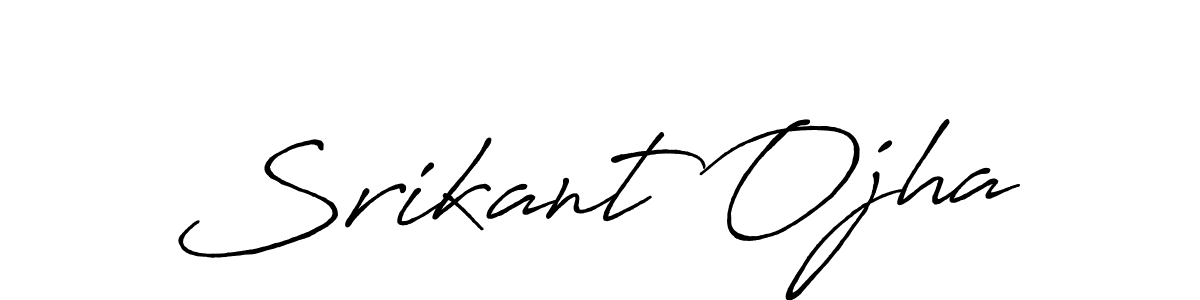 How to make Srikant Ojha signature? Antro_Vectra_Bolder is a professional autograph style. Create handwritten signature for Srikant Ojha name. Srikant Ojha signature style 7 images and pictures png