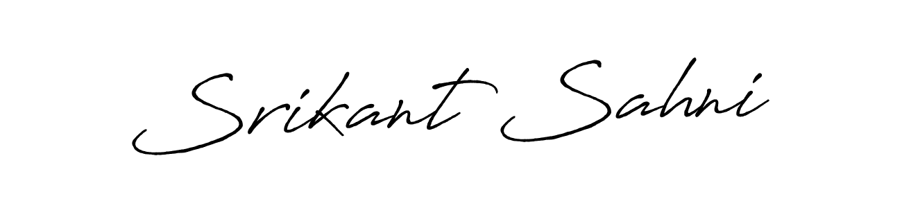 This is the best signature style for the Srikant Sahni name. Also you like these signature font (Antro_Vectra_Bolder). Mix name signature. Srikant Sahni signature style 7 images and pictures png