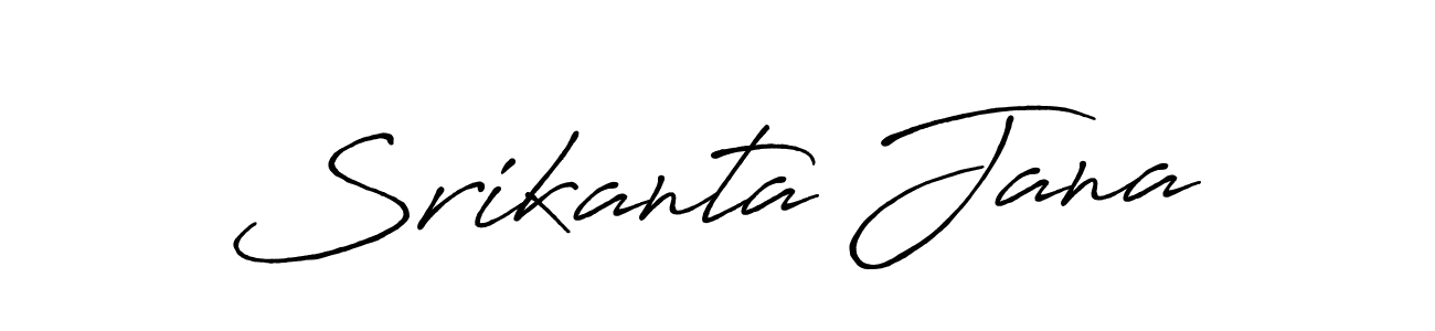 Use a signature maker to create a handwritten signature online. With this signature software, you can design (Antro_Vectra_Bolder) your own signature for name Srikanta Jana. Srikanta Jana signature style 7 images and pictures png