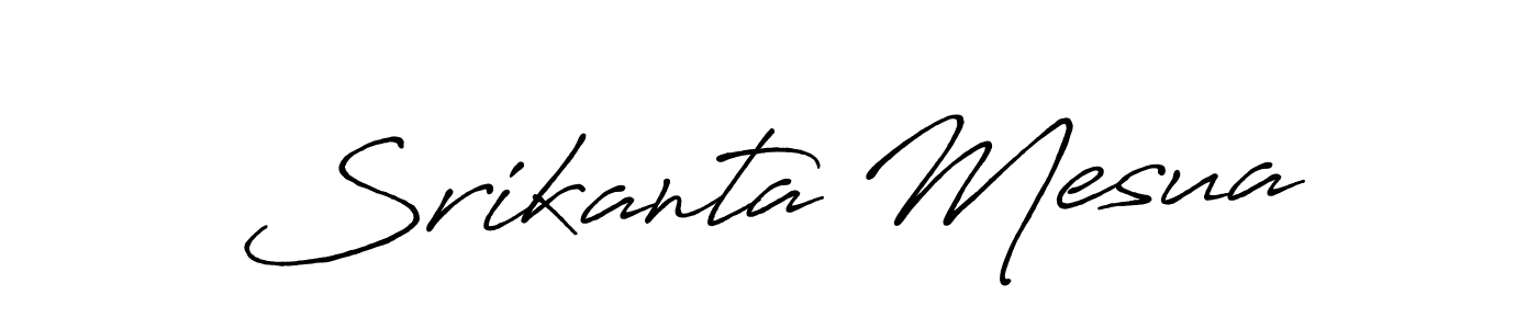 Design your own signature with our free online signature maker. With this signature software, you can create a handwritten (Antro_Vectra_Bolder) signature for name Srikanta Mesua. Srikanta Mesua signature style 7 images and pictures png
