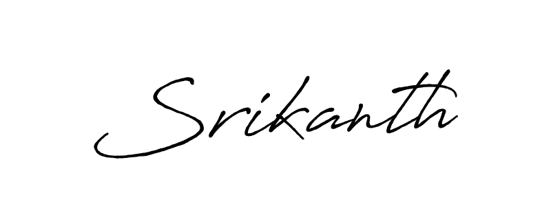 Make a beautiful signature design for name Srikanth. With this signature (Antro_Vectra_Bolder) style, you can create a handwritten signature for free. Srikanth signature style 7 images and pictures png