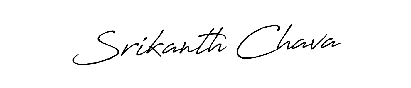 Make a beautiful signature design for name Srikanth Chava. Use this online signature maker to create a handwritten signature for free. Srikanth Chava signature style 7 images and pictures png