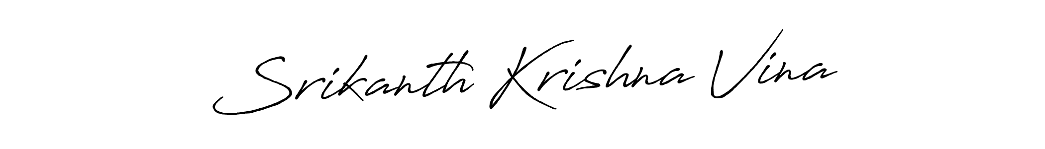 Once you've used our free online signature maker to create your best signature Antro_Vectra_Bolder style, it's time to enjoy all of the benefits that Srikanth Krishna Vina name signing documents. Srikanth Krishna Vina signature style 7 images and pictures png