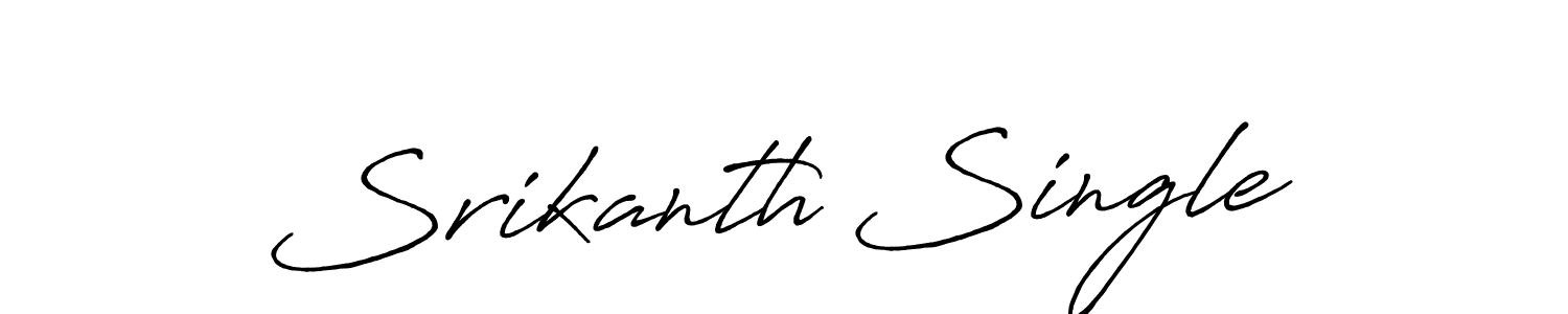 It looks lik you need a new signature style for name Srikanth Single. Design unique handwritten (Antro_Vectra_Bolder) signature with our free signature maker in just a few clicks. Srikanth Single signature style 7 images and pictures png