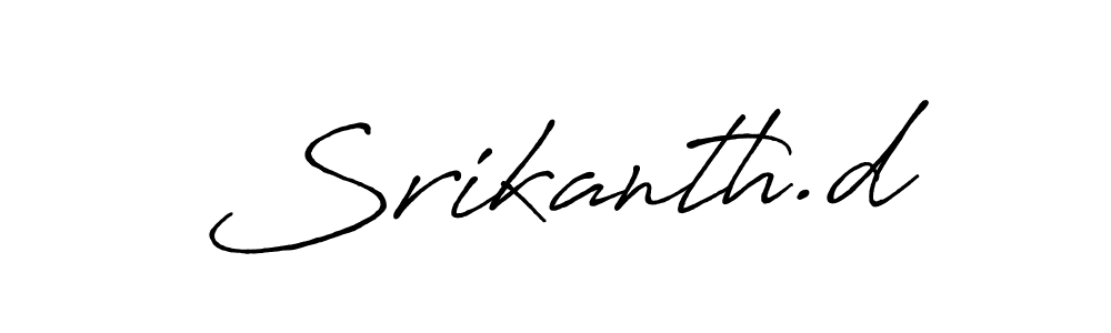 Antro_Vectra_Bolder is a professional signature style that is perfect for those who want to add a touch of class to their signature. It is also a great choice for those who want to make their signature more unique. Get Srikanth.d name to fancy signature for free. Srikanth.d signature style 7 images and pictures png