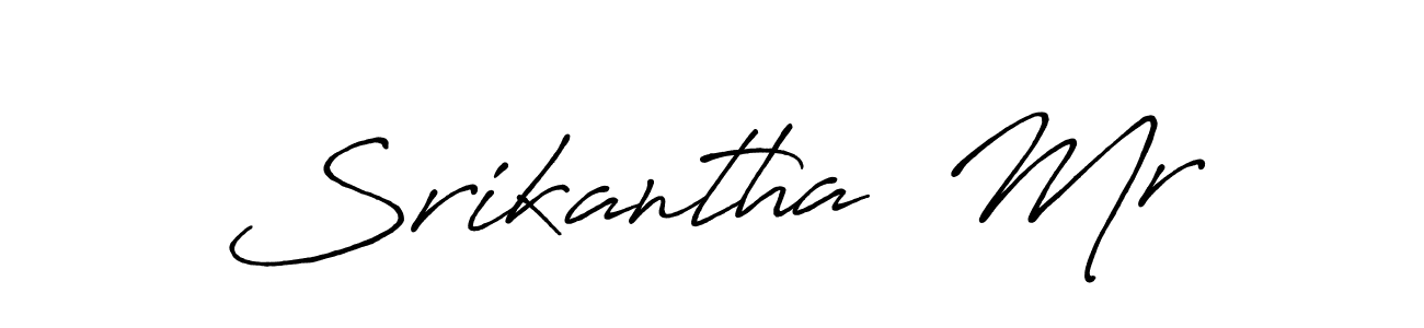 Use a signature maker to create a handwritten signature online. With this signature software, you can design (Antro_Vectra_Bolder) your own signature for name Srikantha  Mr. Srikantha  Mr signature style 7 images and pictures png